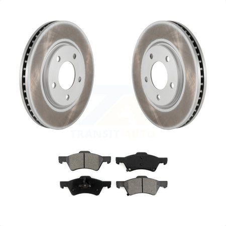 Front Coated Disc Brake Rotors And Semi-Metallic Pads Kit For Dodge Grand Caravan Chrysler Town & Country Voyager KGS-100144 by Transit Auto