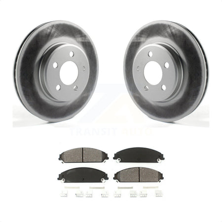 Front Coated Disc Brake Rotors And Semi-Metallic Pads Kit For Dodge Charger Chrysler 300 Challenger KGS-100151 by Transit Auto