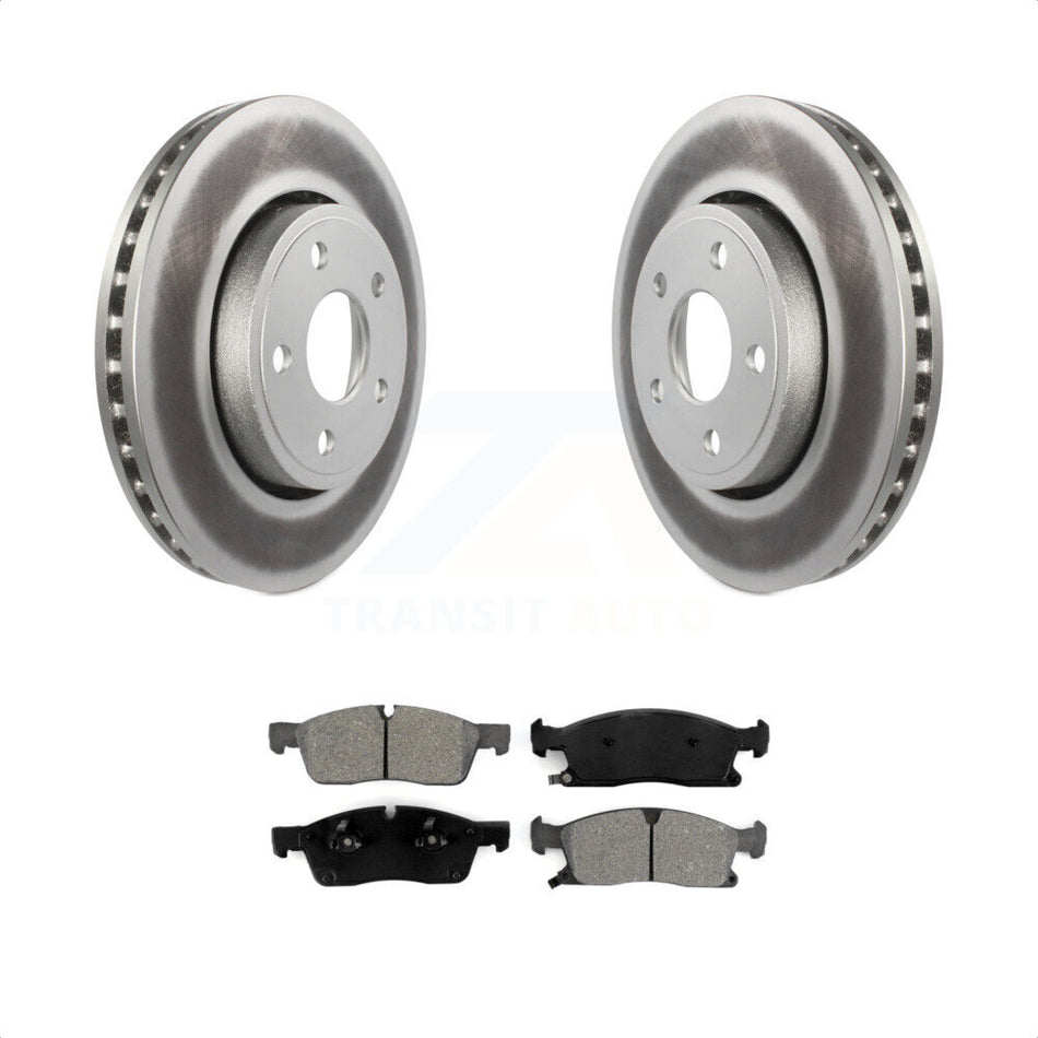 Front Coated Disc Brake Rotors And Semi-Metallic Pads Kit For Jeep Grand Cherokee Dodge Durango KGS-100167 by Transit Auto