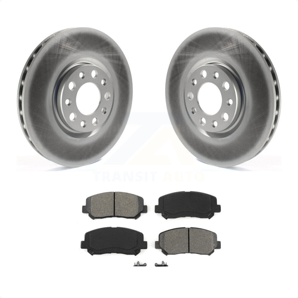 Front Coated Disc Brake Rotors And Semi-Metallic Pads Kit For Dodge Dart Chrysler 200 KGS-100171 by Transit Auto