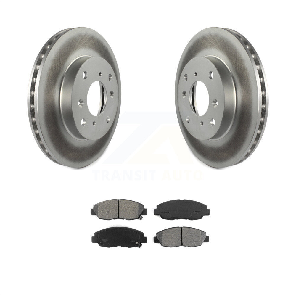 Front Coated Disc Brake Rotors And Semi-Metallic Pads Kit For Honda Accord Acura CL KGS-100201 by Transit Auto