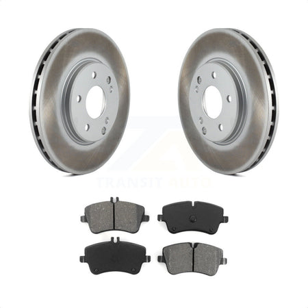 Front Coated Disc Brake Rotors And Semi-Metallic Pads Kit For Mercedes-Benz C240 CLK350 C320 C280 CLK320 SLK280 SLK300 C350 KGS-100213 by Transit Auto