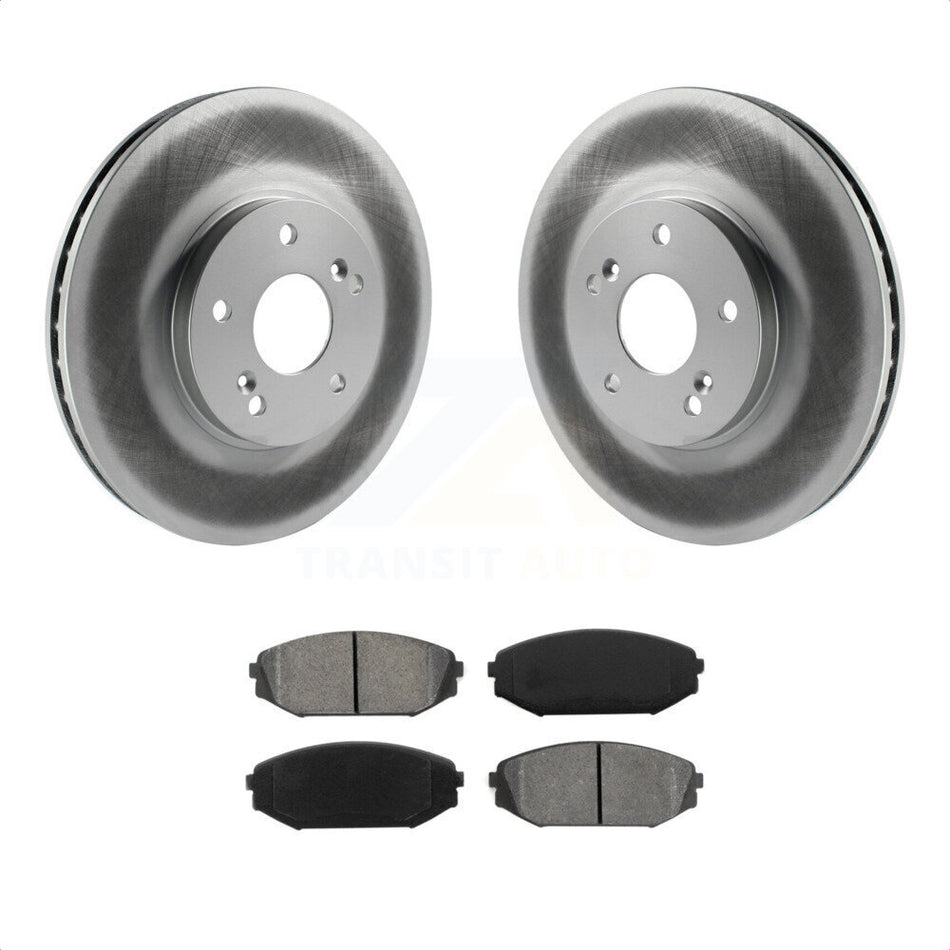 Front Coated Disc Brake Rotors And Semi-Metallic Pads Kit For Honda Odyssey Acura MDX KGS-100219 by Transit Auto