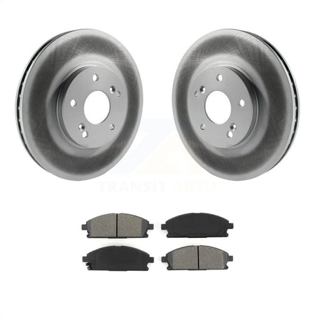 Front Coated Disc Brake Rotors And Semi-Metallic Pads Kit For 2003-2006 Acura MDX KGS-100220 by Transit Auto