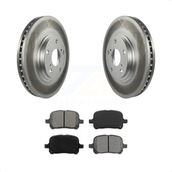 Front Coated Disc Brake Rotors And Semi-Metallic Pads Kit For 1999-2001 Lexus RX300 KGS-100227