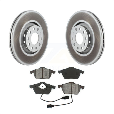 Front Coated Disc Brake Rotors And Semi-Metallic Pads Kit For Audi A4 Quattro A6 S4 S6 KGS-100239 by Transit Auto