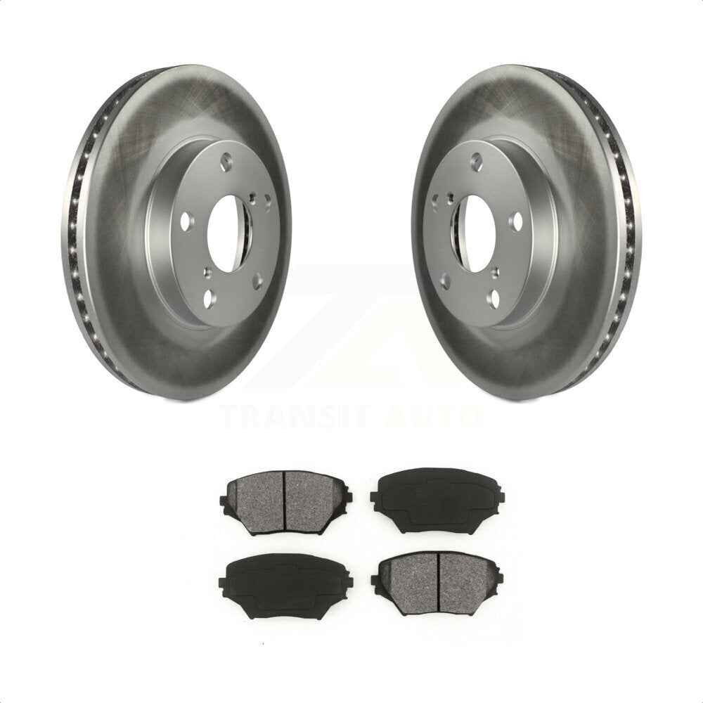 Front Coated Disc Brake Rotors And Semi-Metallic Pads Kit For Toyota RAV4 KGS-100247 by Transit Auto