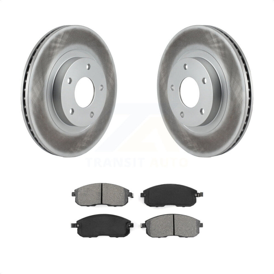 Front Coated Disc Brake Rotors And Semi-Metallic Pads Kit For Nissan Altima Maxima Infiniti I35 INFINITI KGS-100259 by Transit Auto