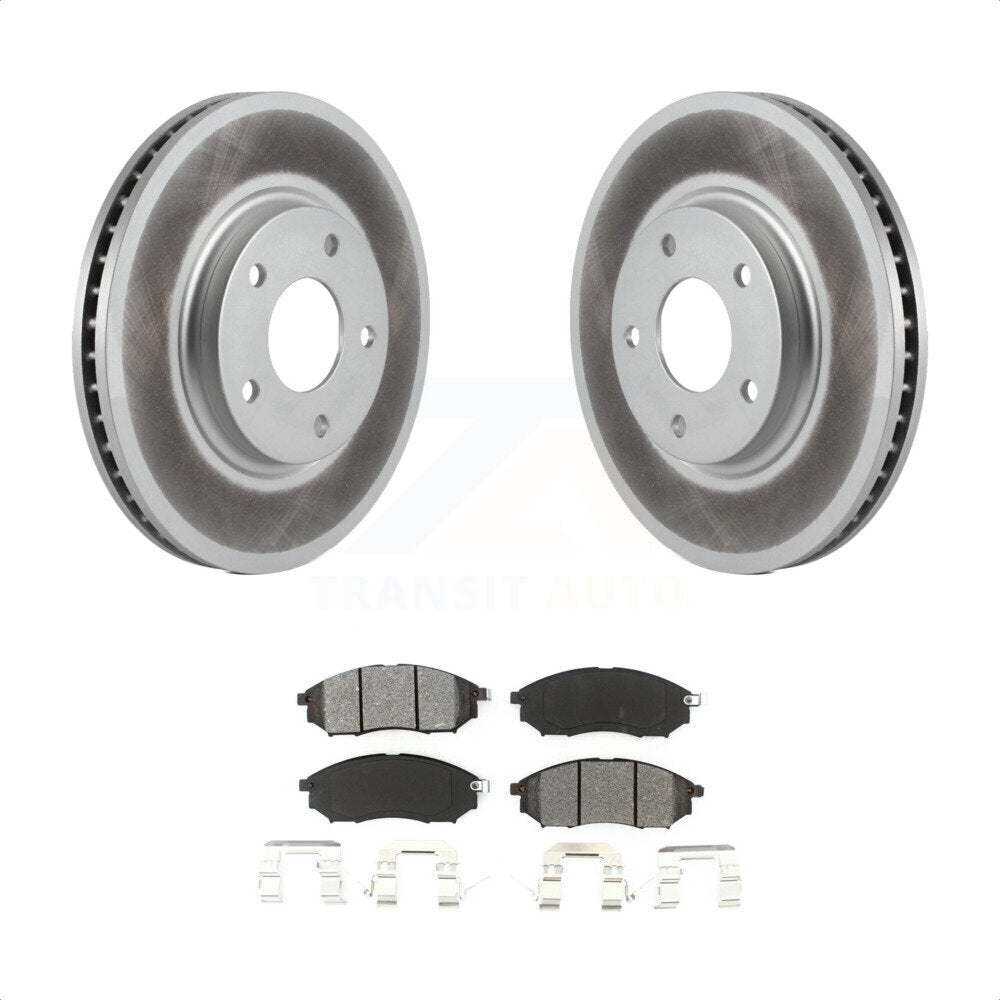 Front Coated Disc Brake Rotors And Semi-Metallic Pads Kit For Infiniti Q45 M45 INFINITI KGS-100278 by Transit Auto