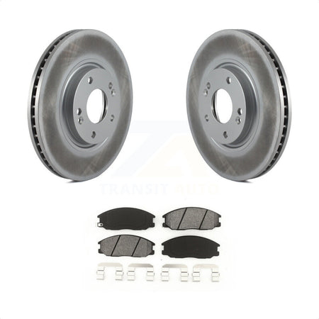 Front Coated Disc Brake Rotors And Semi-Metallic Pads Kit For Kia Amanti Hyundai XG350 KGS-100297 by Transit Auto