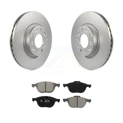Front Coated Disc Brake Rotors And Semi-Metallic Pads Kit For Mazda 3 5 Sport KGS-100299