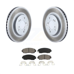 Front Coated Disc Brake Rotors And Semi-Metallic Pads Kit For 2005-2010 Honda Odyssey KGS-100301
