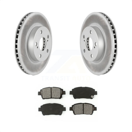 Front Coated Disc Brake Rotors And Semi-Metallic Pads Kit For 2004-2009 Toyota Prius KGS-100306 by Transit Auto