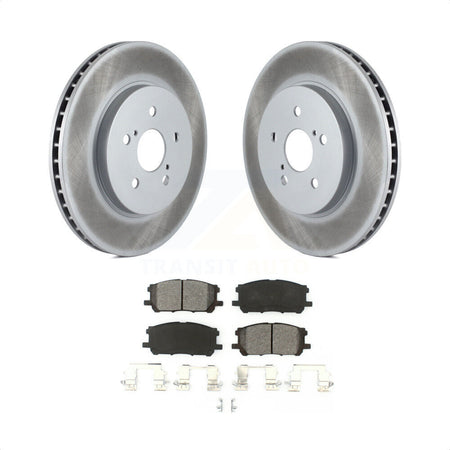 Front Coated Disc Brake Rotors And Semi-Metallic Pads Kit For Lexus Toyota Highlander RX350 RX330 RX400h KGS-100316 by Transit Auto