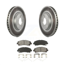 Front Coated Disc Brake Rotors And Semi-Metallic Pads Kit For 2006-2014 Honda Ridgeline KGS-100319