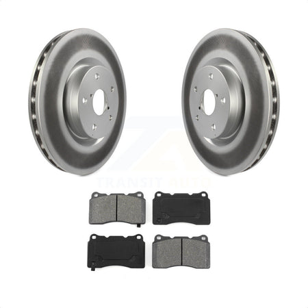 Front Coated Disc Brake Rotors And Semi-Metallic Pads Kit For Subaru Impreza WRX STI KGS-100320 by Transit Auto