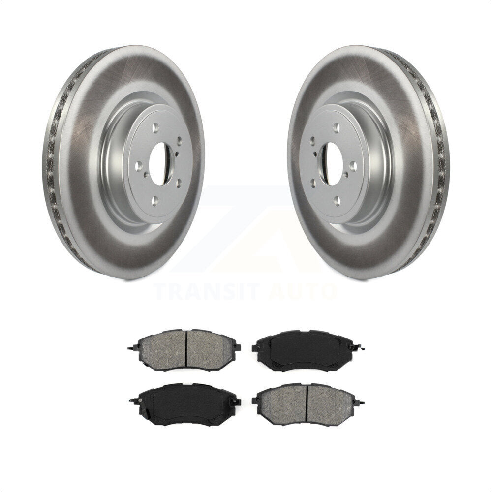 Front Coated Disc Brake Rotors And Semi-Metallic Pads Kit For Subaru Forester Outback Legacy KGS-100321 by Transit Auto