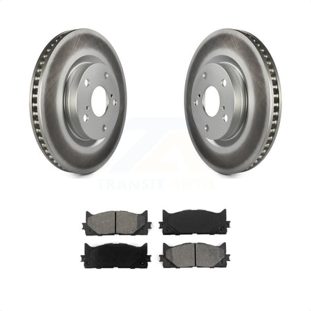 Front Coated Disc Brake Rotors And Semi-Metallic Pads Kit For Toyota Camry Lexus ES350 Avalon ES300h KGS-100358 by Transit Auto