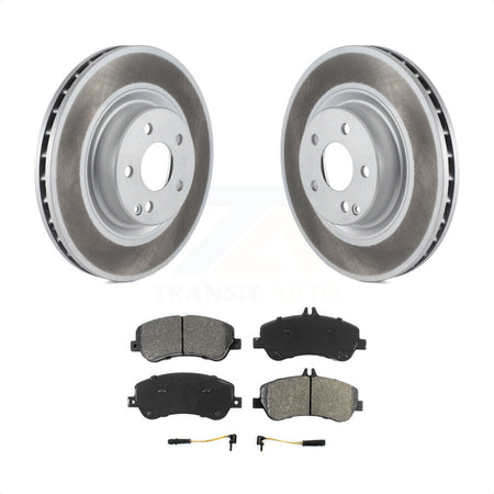 Front Coated Disc Brake Rotors And Semi-Metallic Pads Kit For Mercedes-Benz GLK350 GLK250 KGS-100373 by Transit Auto