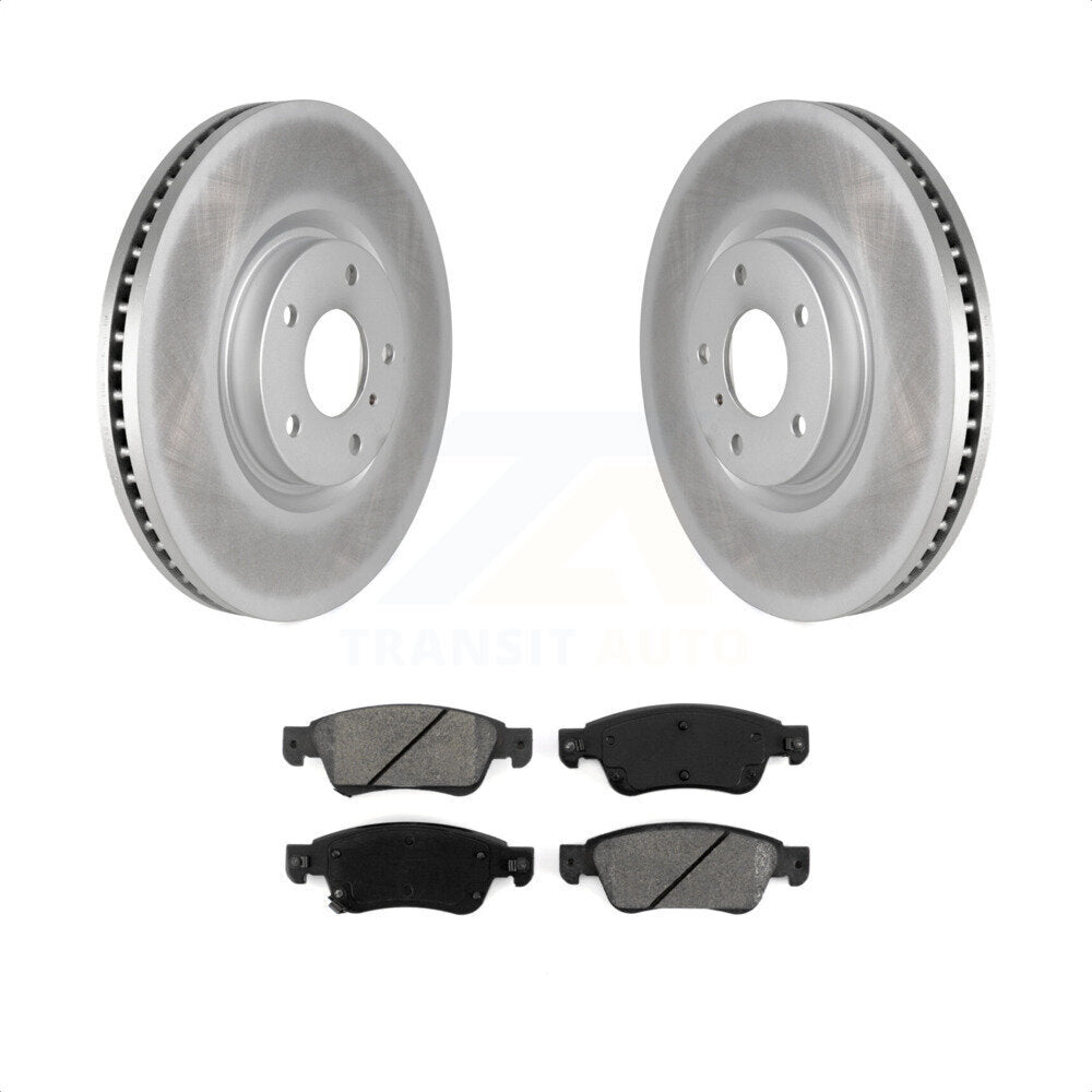 Front Coated Disc Brake Rotors And Semi-Metallic Pads Kit For Infiniti G37 G35 Q60 INFINITI KGS-100383 by Transit Auto