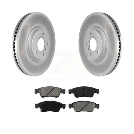 Front Coated Disc Brake Rotors And Semi-Metallic Pads Kit For Infiniti G37 G35 Q60 INFINITI KGS-100383 by Transit Auto