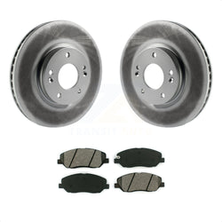 Front Coated Disc Brake Rotors And Semi-Metallic Pads Kit For 2007-2009 Hyundai Santa Fe KGS-100389