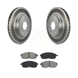 Front Coated Disc Brake Rotors And Semi-Metallic Pads Kit For Suzuki SX4 Crossover KGS-100394