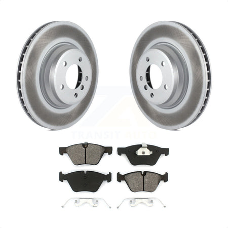 Front Coated Disc Brake Rotors And Semi-Metallic Pads Kit For 2007 BMW 335xi KGS-100405 by Transit Auto