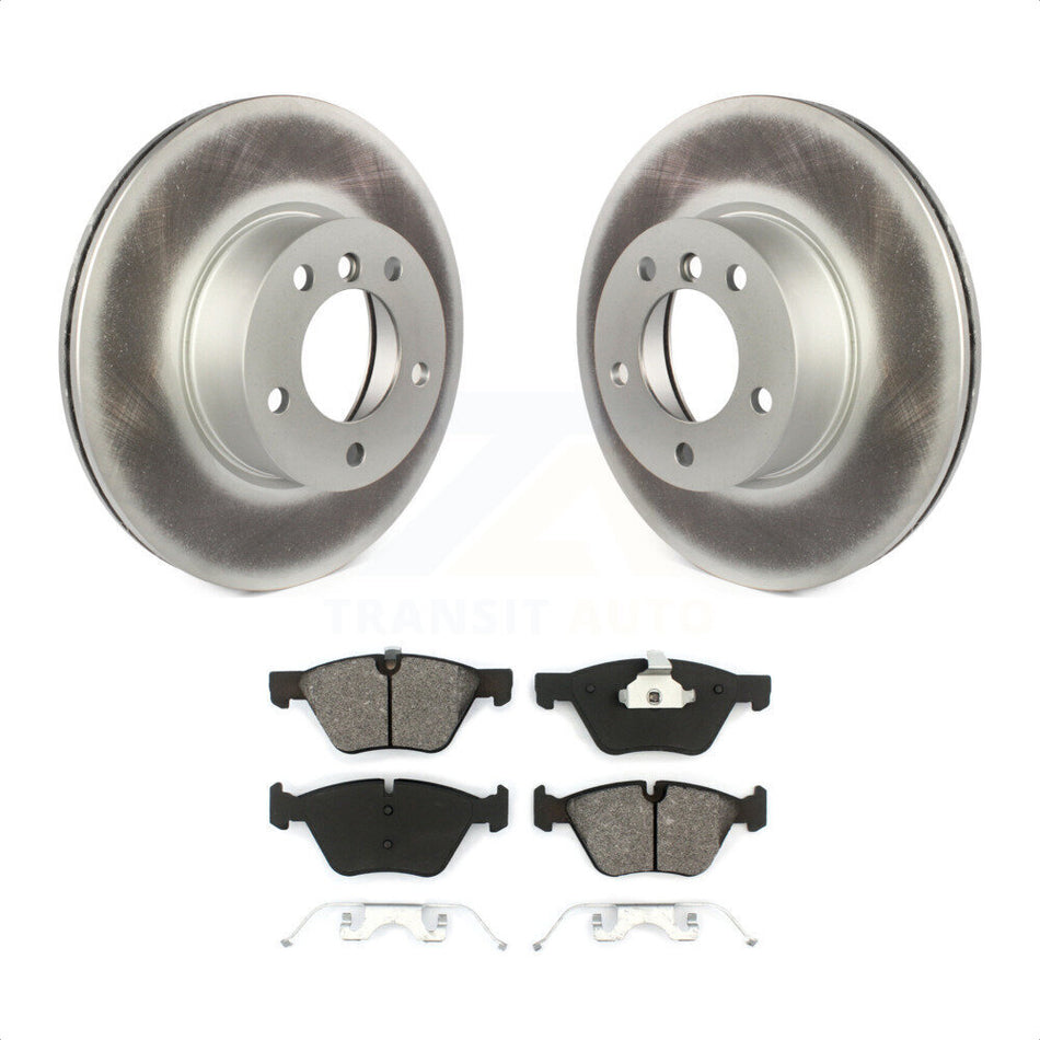 Front Coated Disc Brake Rotors And Semi-Metallic Pads Kit For 2008 BMW 328xi To 08 07 KGS-100407 by Transit Auto