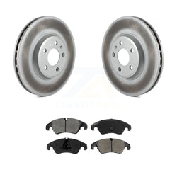 Front Coated Disc Brake Rotors And Semi-Metallic Pads Kit For Audi A4 Quattro Q5 A5 allroad KGS-100418