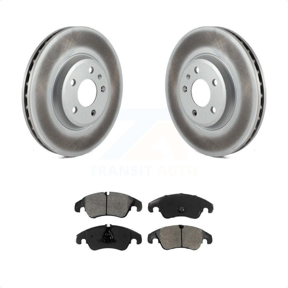 Front Coated Disc Brake Rotors And Semi-Metallic Pads Kit For Audi A4 Quattro Q5 A5 allroad KGS-100418 by Transit Auto