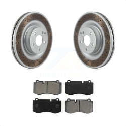 Front Coated Disc Brake Rotors And Semi-Metallic Pads Kit For Mercedes-Benz S550 SL550 CL550 S600 S400 S350 CL600 S450 KGS-100425