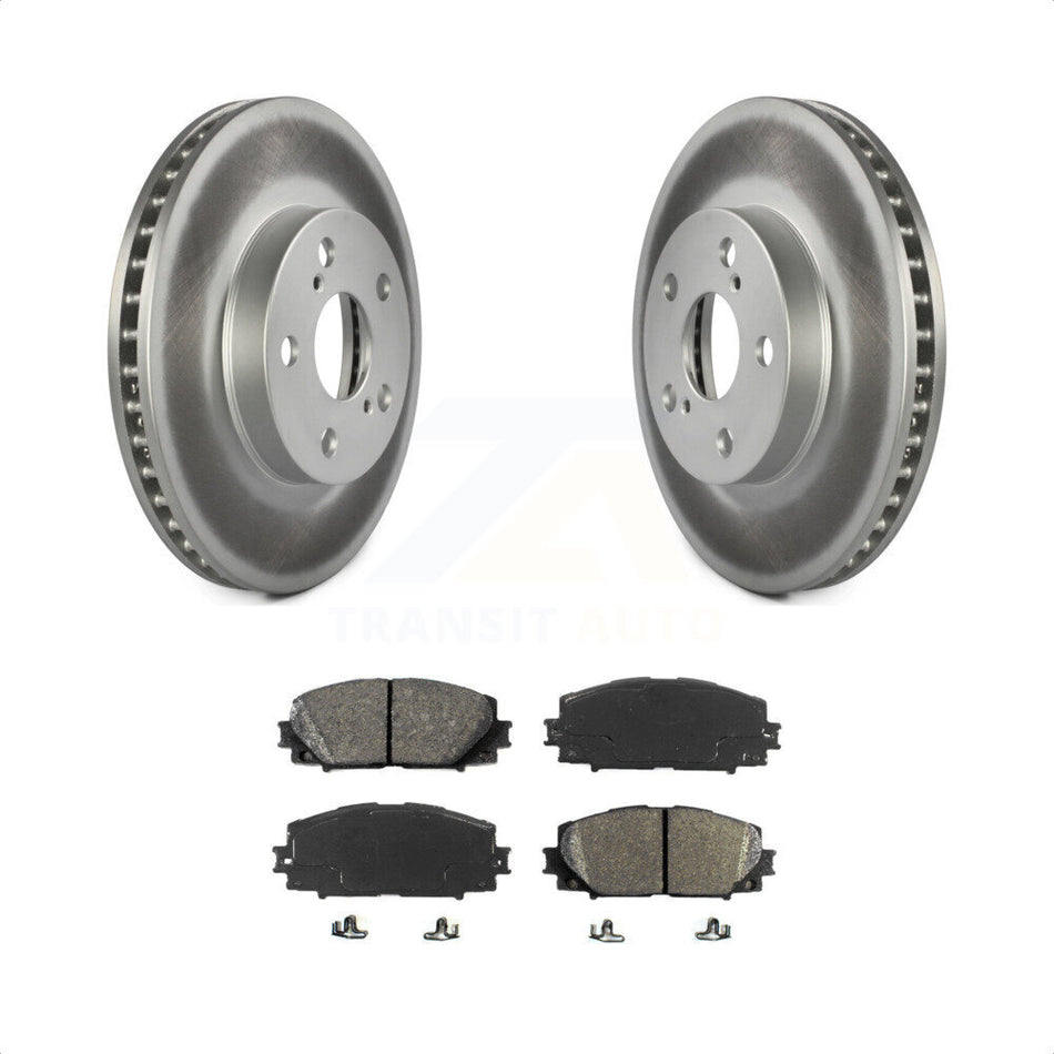 Front Coated Disc Brake Rotors And Semi-Metallic Pads Kit For Toyota Prius Lexus CT200h Plug-In KGS-100426 by Transit Auto