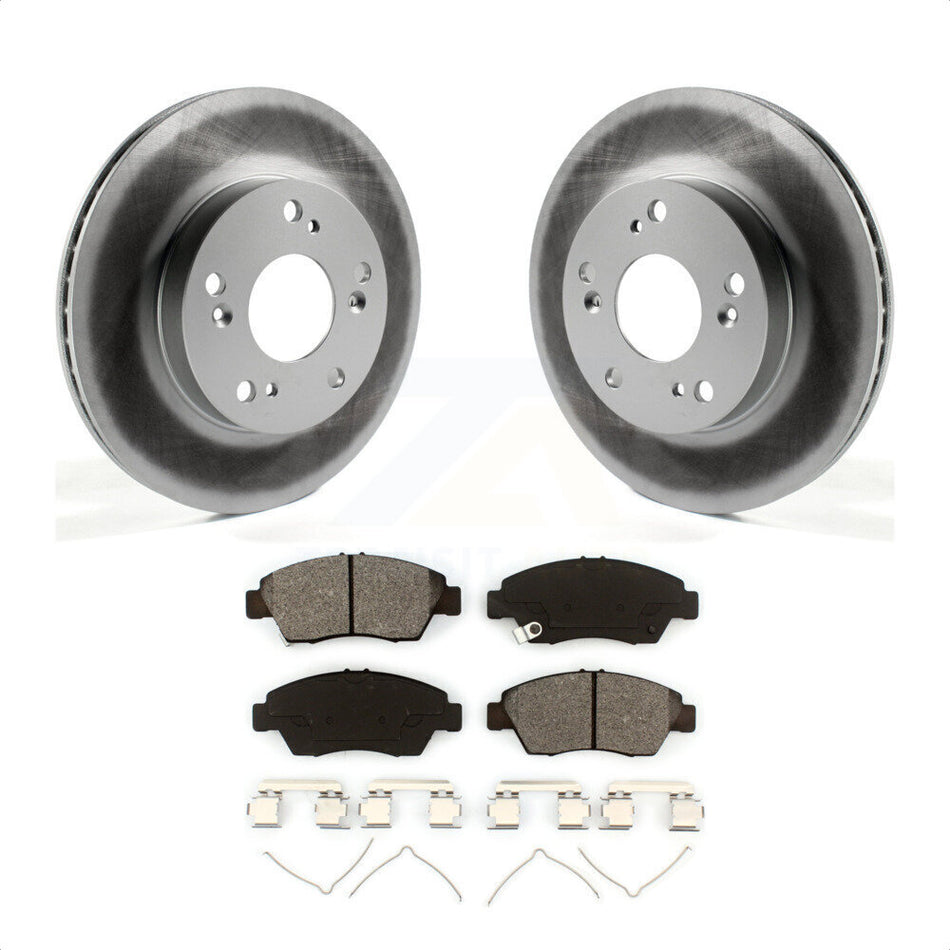 Front Coated Disc Brake Rotors And Semi-Metallic Pads Kit For Honda Civic Acura ILX KGS-100466