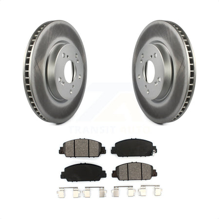 Front Coated Disc Brake Rotors And Semi-Metallic Pads Kit For Honda Accord KGS-100480 by Transit Auto