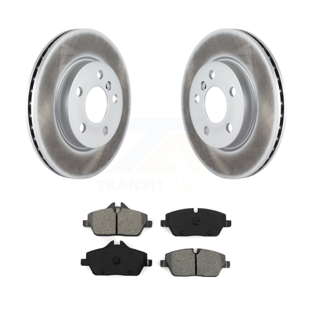 Front Coated Disc Brake Rotors And Semi-Metallic Pads Kit For Mini Cooper KGS-100511 by Transit Auto