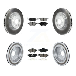 Front Rear Coated Disc Brake Rotors And Semi-Metallic Pads Kit For Mercedes-Benz ML350 GL450 GL550 GL350 ML550 GL320 KGS-100916