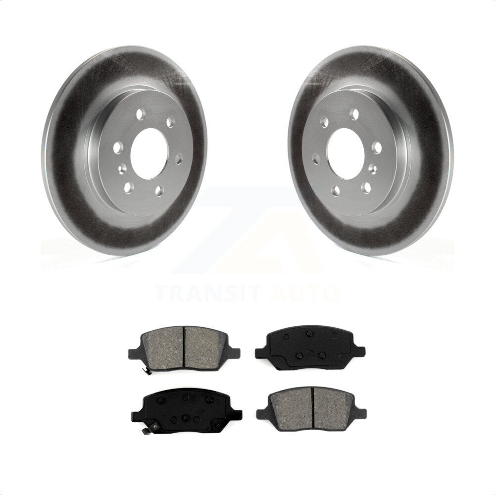 Rear Coated Disc Brake Rotors And Semi-Metallic Pads Kit For Chevrolet Uplander Buick Terraza Pontiac Montana Saturn Relay KGS-101148 by Transit Auto