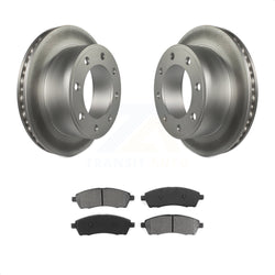 Rear Coated Disc Brake Rotors And Semi-Metallic Pads Kit For Ford F-250 Super Duty F-350 Excursion KGS-101182