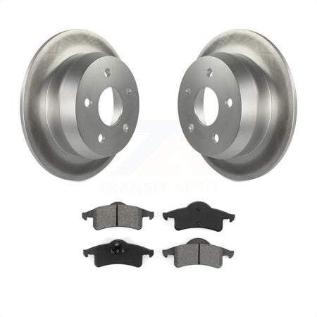 Rear Coated Disc Brake Rotors And Semi-Metallic Pads Kit For 1999-2004 Jeep Grand Cherokee KGS-101229 by Transit Auto