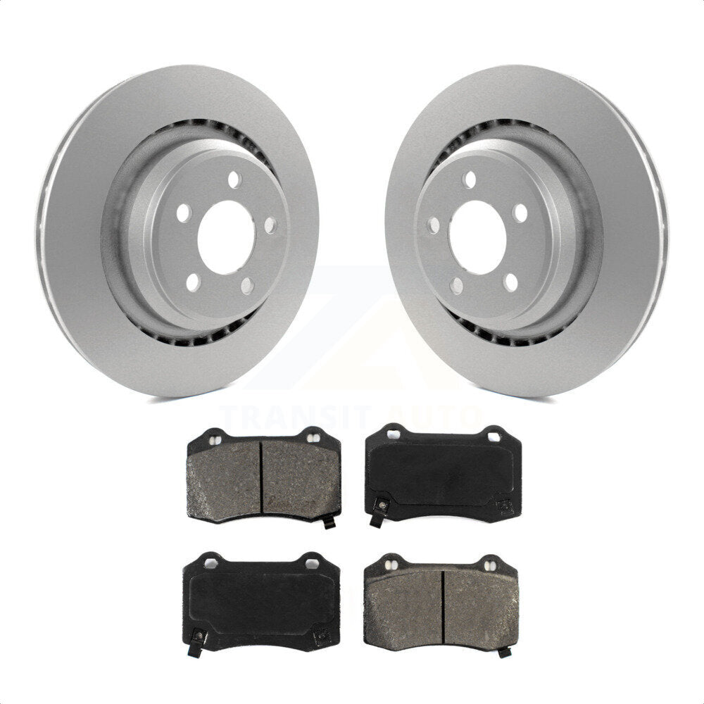 Rear Coated Disc Brake Rotors And Semi-Metallic Pads Kit For Dodge Charger Chrysler 300 Challenger Magnum KGS-101239 by Transit Auto