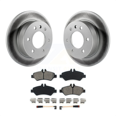 Rear Coated Disc Brake Rotors And Semi-Metallic Pads Kit For Sprinter 2500 Mercedes-Benz Dodge Freightliner 3500 KGS-101248 by Transit Auto