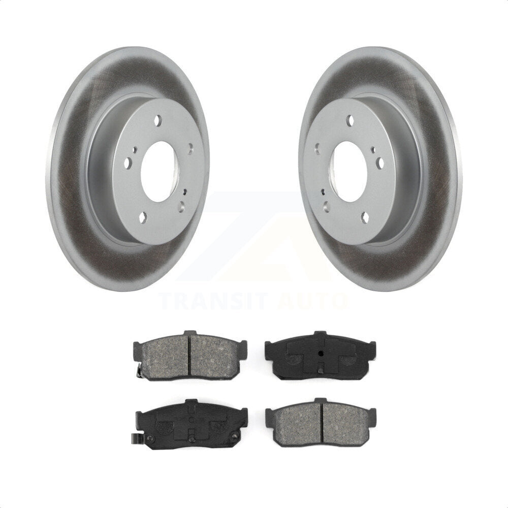 Rear Coated Disc Brake Rotors And Semi-Metallic Pads Kit For Nissan Maxima Infiniti I30 INFINITI KGS-101275 by Transit Auto