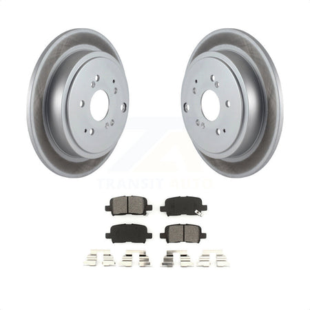 Rear Coated Disc Brake Rotors And Semi-Metallic Pads Kit For Honda Pilot Acura MDX KGS-101299 by Transit Auto