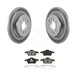 Rear Coated Disc Brake Rotors And Semi-Metallic Pads Kit For Volvo S60 V70 XC70 S80 KGS-101300