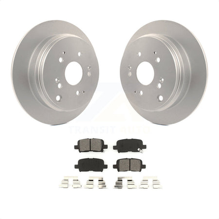 Rear Coated Disc Brake Rotors And Semi-Metallic Pads Kit For 2002-2004 Honda Odyssey KGS-101309 by Transit Auto