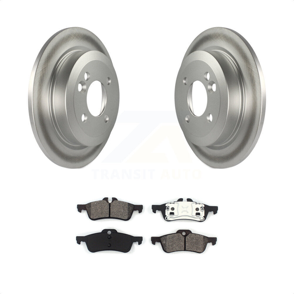 Rear Coated Disc Brake Rotors And Semi-Metallic Pads Kit For Mini Cooper KGS-101319 by Transit Auto