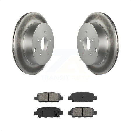 Rear Coated Disc Brake Rotors And Semi-Metallic Pads Kit For Nissan Murano INFINITI Pathfinder QX60 Q50 Quest FX35 JX35 Q60 M37 QX70 Q70 Q70L FX45 FX37 M56 M35h KGS-101321 by Transit Auto