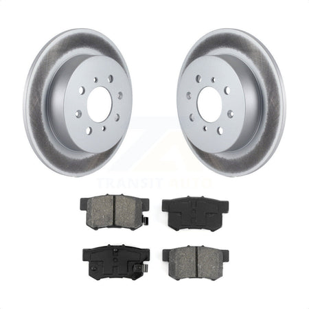 Rear Coated Disc Brake Rotors And Semi-Metallic Pads Kit For Honda Civic Acura EL KGS-101326 by Transit Auto