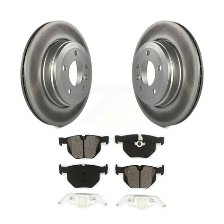 Rear Coated Disc Brake Rotors And Semi-Metallic Pads Kit For BMW 530i 525i 528i KGS-101361 by Transit Auto